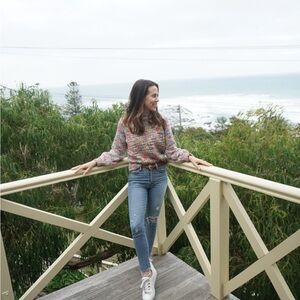 Multicolored mock-neck turtleneck size XS
